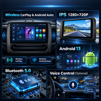 Autoradio Android pour Ford Focus Mk 2 2004-2011 Android 15 9 pouces 2DIN Octa Core CarPlay sans fil GPS DSP 4G AM FM