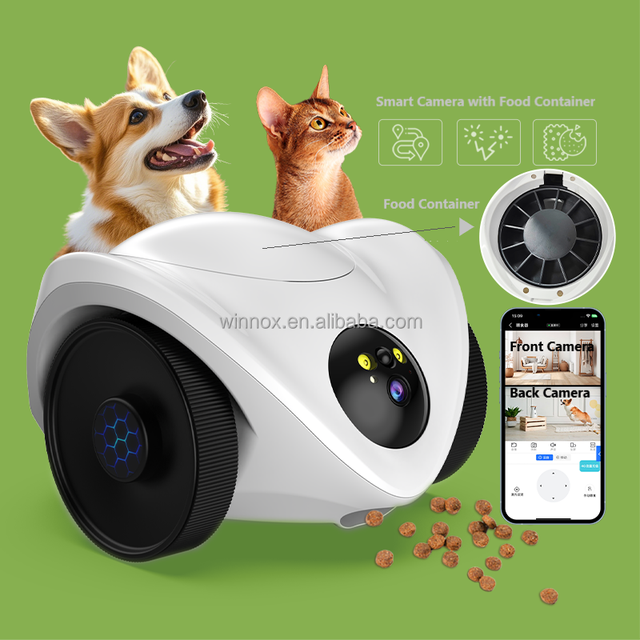 2026 Trending Product Voice Monitoring Intercom Pet Companion Laser Toy Interactive Pet Camera with HD 360-degree Movable Camera
