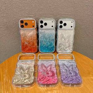 <span class=keywords><strong>Cover</strong></span> per Telefono Personalizzate con Stampa Glitter Diamantato, Design con Fiori e Farfalle, Custodie per <span class=keywords><strong>Honor</strong></span> X8D X6D 600 <span class=keywords><strong>Lite</strong></span> - Product Image 6