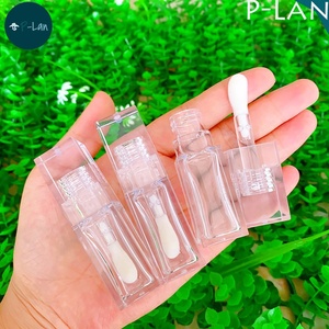 P-LAN Kho Nhà Máy Giá 6.5ml lớn Wand vuông rõ ràng <span class=keywords><strong>Lip</strong></span> Gloss Ống tùy chỉnh nhãn Son môi lỏng container với lớn Applicator - Product Image 2