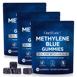 OneBotanical 30 Gomitas de Azul de Metileno Sin Gluten, Antioxidantes, para Energía y Apoyo Cerebral y de Concentración - Product Image 1