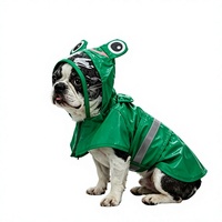 Imperméable pour chien en polyester, vêtements pour animaux de compagnie, été, imperméable, réfléchissant, pour la marche en extérieur