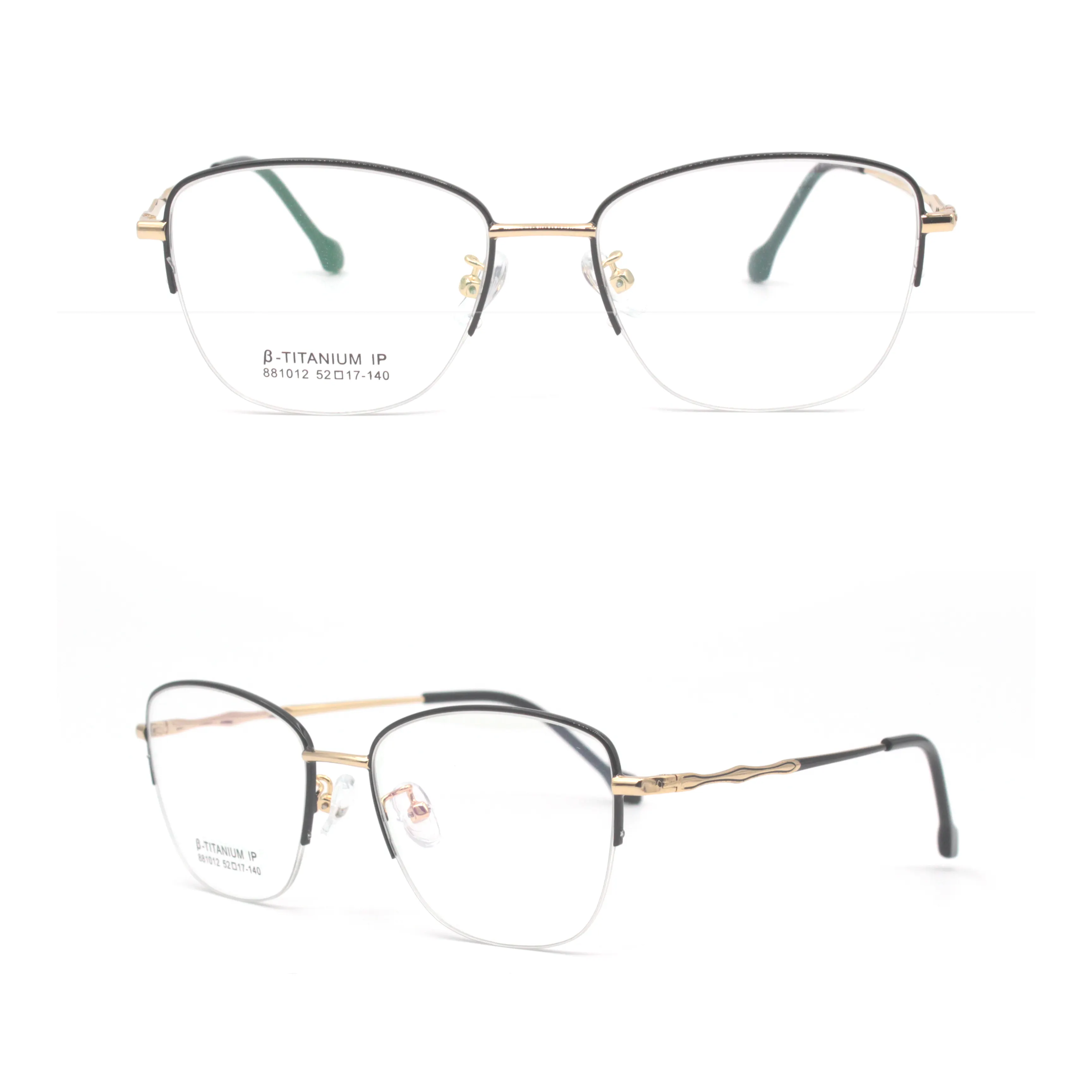 Metal Frame Glasses Hot Sales Custom Logo Latest Retro Metal Optical Eye Glasses Frames In Style