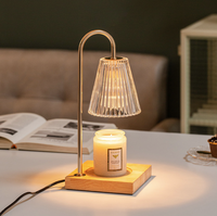 Diffuseur d'arômes sans flamme de luxe abordable, chauffe-cire en verre, lampe à bougie d'ambiance pour chambre à coucher, pour huiles essentielles