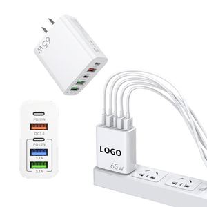 White Color <b>UK</b> <b>Plug</b> Charger Portable Pocket Size USB Type C 65 Watt Fast Charging Wall <b>Adapter</b> for Mobile - Product Image 3