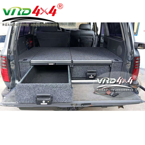 VRD4X4 Custom Fitout Roller Drawer LC80 Twin Storage Drawer Fridge Slide Top System SUV Roller Truck <b>Bed</b> Drawer For Land Cruiser - Product Image 2