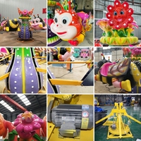 Manège rotatif XZ-B Bee Ride pour parc d'attractions Nova Rides, utilisation extérieure, construction en acier, équipement d'amusement pour enfants 8 places