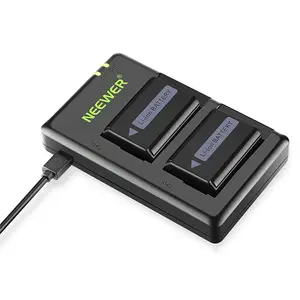 NEEWER可充电锂电池组和USB便携式NP-FW50数码相机电池充电器