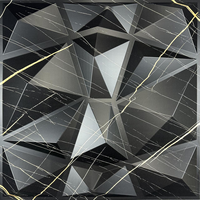 Panneaux muraux 3D en PVC avec finition marbre brillant et motifs personnalisables pour la décoration murale intérieure
