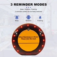Émetteur de clavier longue portée de café avec buzzers étanches vibrants ronds système d'appel de serveur sans fil téléavertisseur pour Restaurant