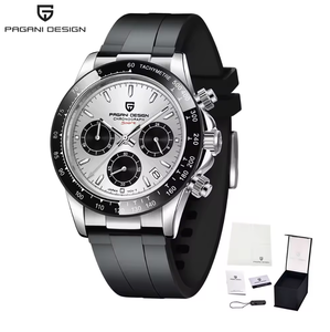 นาฬิกา PAGANI DESIGN <span class=keywords><strong>1664</strong></span> สไตล์สปอร์ต ควอตซ์ ขนาด 40 มม. รุ่นใหม่ V2 สีทองน้ำตาล หน้าปัดคลาสสิก นาฬิกาผู้ชาย VK63 โครโนกราฟ - Product Image 6