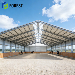 Structure en acier de grande envergure pour arène d'équitation, construction avancée, résistante aux intempéries, 60x120 pieds, avec une construction robuste et durable - Product Image 1