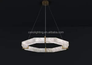 <span class=keywords><strong>Lampadari</strong></span> in alabastro personalizzati in fabbrica moderni di lusso per <span class=keywords><strong>camera</strong></span> <span class=keywords><strong>da</strong></span> <span class=keywords><strong>letto</strong></span> soggiorno decorazione del soffitto illuminazione in ottone <span class=keywords><strong>lampadari</strong></span> - Product Image 3