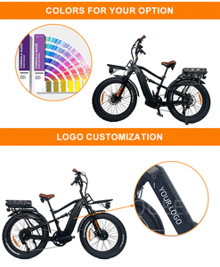 Bicicleta Eléctrica Nueva y Potente con Doble Motor y Baterías Dobles de 48V35AH, Suspensión Completa y Neumáticos Anchos para Hombre - Product Image 1