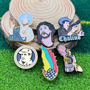 Clip de chapeau en métal peint pour casquette de golf, badge rétro de dessin animé, décoration de vêtement, accessoire boucle papillon en alliage de zinc - Product Image 2
