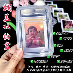 Transparent Flip Top Storage Box 3 Inch Instant Photo Card Holder Dustproof Scratch Resistant Portable Notebook Case - Product Image 5