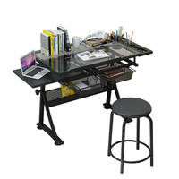 Table de Dessin et de Conception Moderne en Verre à Angle Réglable pour Écoles, Hôtels, Bureaux et Étudiants – Taille Personnalisée – Vente en Gros