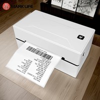 Imprimante d'étiquettes thermiques Mark Life D100 4x6 pour l'expédition de colis, imprimante d'autocollants compatible avec Android et IOS