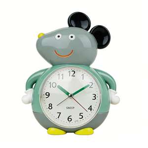 <span class=keywords><strong>Reloj</strong></span> Despertador <span class=keywords><strong>de</strong></span> <span class=keywords><strong>Mesa</strong></span> con Diseño <span class=keywords><strong>de</strong></span> Ratón, Melodía Silenciosa <span class=keywords><strong>de</strong></span> Cuarzo o Alarma Simulada <span class=keywords><strong>de</strong></span> Campana, con Diseño Bonito para el Hogar y Uso Infantil - Product Image 3
