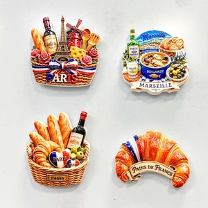 Aimants de réfrigérateur en résine 3D en gros, souvenirs de voyage français, motifs de monuments de Paris, <span class=keywords><strong>Marseille</strong></span>, Provence pour les boutiques de cadeaux et l'affichage en magasin. - Product Image 5