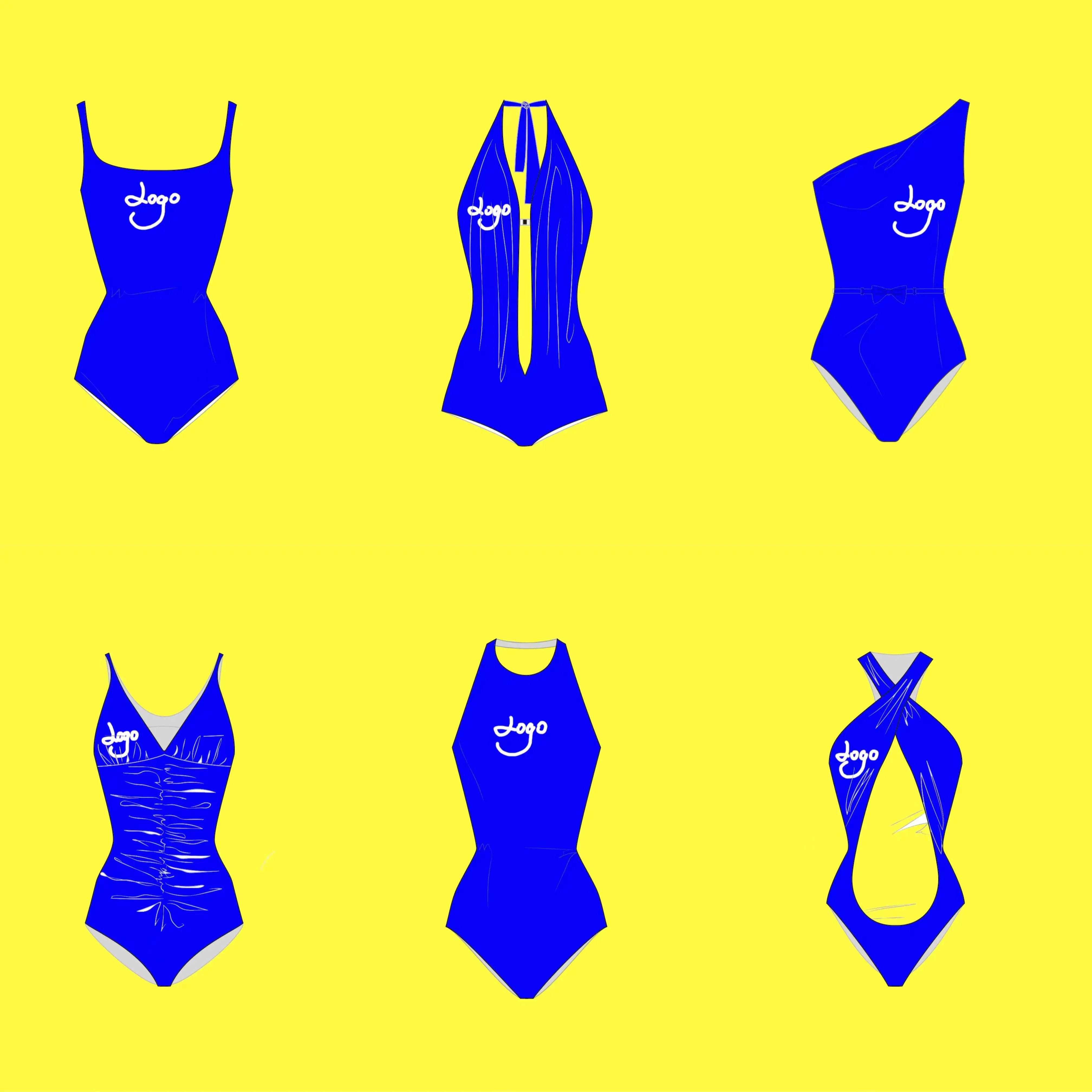 Maillot de bain fabricant oem design fabricant de logo personnalisé maillot de bain sexy deux une pièce femmes maillot de bain bikini ensemble