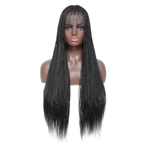 Hộp bện tóc giả cho phụ nữ da đen Ombre Blonde 30 "dài <span class=keywords><strong>Micro</strong></span> bím tóc giả với bang tổng hợp chịu nhiệt sợi nhỏ Bím Tóc - Product Image 3