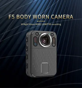 2023 dernière caméra portée sur le corps 1296P Full HD vision nocturne Portable Cam max.256GB stockage enregistreur monté sur le corps caméra de poitrine