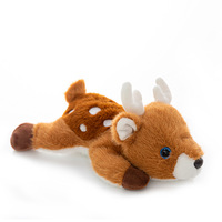 Boneka Rusa Sika Plushie Gantungan Ransel Kreatif Penyangga Pergelangan Tangan Boneka Rusa Tidur Grosir