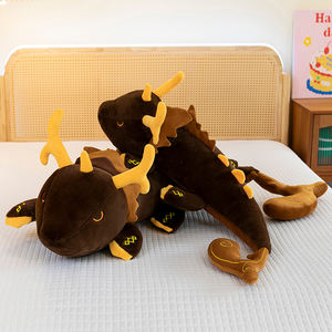 Peluche Corto del Dragón <span class=keywords><strong>Divino</strong></span> Yuan Zhongli, Figura de la Serie El Viaje Mortal, Muñeco de Transformación Inmortal, Almohada, Periférico - Product Image 2