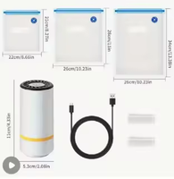 Machine de mise sous vide portable OEM automatique pour l'extérieur, mini, blanche, rechargeable par USB, pour bocaux Mason, en plastique ABS, pour aliments