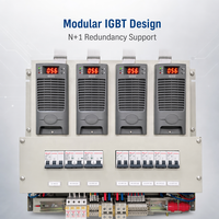 Redresseur télécom basé sur IGBT avec précision de tension de ±0,5 %, armoire d'alimentation avec protection contre la foudre de classe I pour station de base autonome