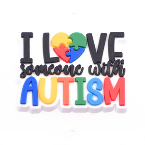 Accessori Decorativi per Scarpe all'Ingrosso, Charm per Scarpe Autismo per Bambini, Charm Arcobaleno Amico Sii Gentile per Decorazione Zoccoli - Product Image 4