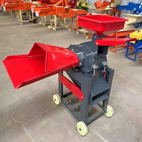 Broyeur multifonctionnel pour fourrage sec et humide, coupe-herbe et machine à broyer ultra-fin le foin et l'herbe animale, moulin à grains à marteaux
