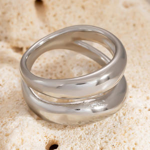 Titanium Steel Mbius Strip <b>Ring</b> Silver Geometric Design Unisex Fashion Jewelry Gift - Product Image 4