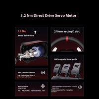 Volant de jeu de simulation de course à entraînement direct PXN V10 PRO Euro Truck 2 pour PC/Xbox/PS Fabriqué en Chine continentale