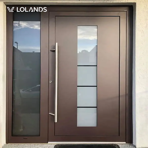 <span class=keywords><strong>Porte</strong></span> pivotante en alliage d'aluminium robuste avec serrure intelligente, prévention des incendies, design moderne pour villa, hôtel, sécurité extérieure - Product Image 5