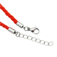 Capuchon d'extrémité de cordon en cuir hautement poli prolongeant les connecteurs de fermoirs de homard de chaîne pour collier de bracelet à bricoler soi-même
