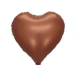 Ballon en aluminium en forme de cœur pour fête, 18 pouces, couleur chocolat, décoration de mariage - Product Image 1