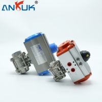 Actionneur pneumatique AT83 DA100 à couple élevé de type rotatif pour l'automatisation des vannes dans les systèmes CVC et de pipeline