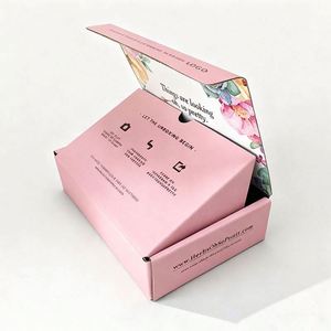 Colorful Corrugated Shipping <b>Box</b> for E-commerce Self-Sealing Magnet Fold Design for Cosmetic <b>Clothes</b> Wigs Underwear Gifts - Product Image 1