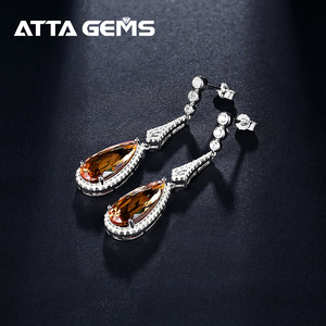 Zultanite Clip <strong>Earrings</strong> for Women Diaspore Sultanite <strong>Earring</strong> <strong>Solid</strong> 925 Sterling <strong>Silver</strong> Color Change Stone Wedding Fine Jewelry - Product Image 3