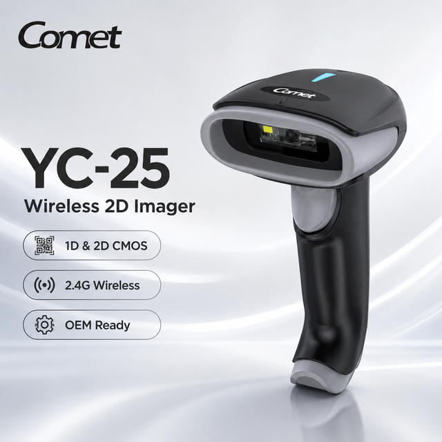 OEM ODM Wireless 2D Handheld Barcode Scanner 1D/2D QR Code Reader 2.4G for CMOS USB for POS Warehouse Inventory Stock