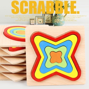 Puzzle <span class=keywords><strong>Montessori</strong></span> con Forme per Bambini, Giocattoli Educativi per l'Apprendimento Precoce, Tavola con Pioli per Abbinamento in Legno - Product Image 6