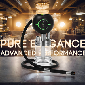 Chicha électrique de voyage mini de luxe avec LED, bol en acrylique miroir givré, <span class=keywords><strong>Beleaf</strong></span> Factory, vente en gros, rechargeable, coffret cadeau - Product Image 3