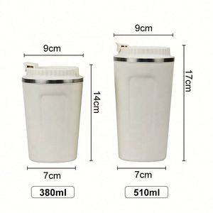 Tasses à café de voyage isothermes personnalisées très populaires de 510 ml (17 oz) en acier inoxydable avec couvercles à affichage LED intelligent de la température - Product Image 2