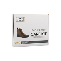 Kit de cirage professionnel avec cire de cuir à la cire d'abeille et revitalisant pour cuir Boîte de 250ml Emballage Kit d'entretien des chaussures Kit de cirage