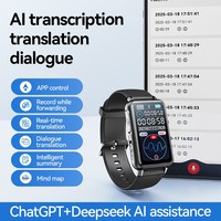 Reloj Grabador de Voz Inteligente con IA para Comercio Exterior, USB 2.0, Transcripción y Traducción con ChatGPT, Aleación