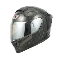 Casques de Moto Intégraux en Gros Certifiés DOT, Design Modulable en Fibre de Carbone avec Double Visière