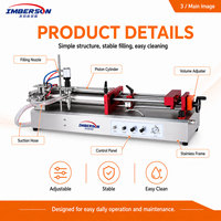 Machine industrielle semi-automatique pneumatique à tête unique horizontale de haute précision (50-2500 ml) pour le remplissage d'huiles lubrifiantes et de cosmétiques en bouteilles