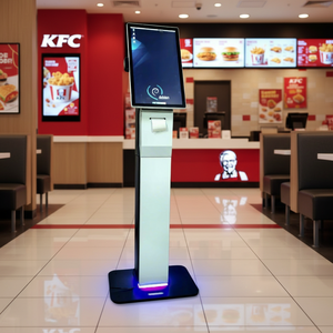 Kiosque interactif d'information avec écran tactile Windows 11 sur pied pour la recherche d'itinéraires touristiques et le service en libre-service - Product Image 1